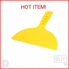 uxcell Wall DIY Decoration Painting Grain Pattern Graining Comb Tool Yellow