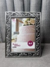 Better Homes Ornate Photo Picture Frame Metal Bead Scrolls 5 x 7 inch