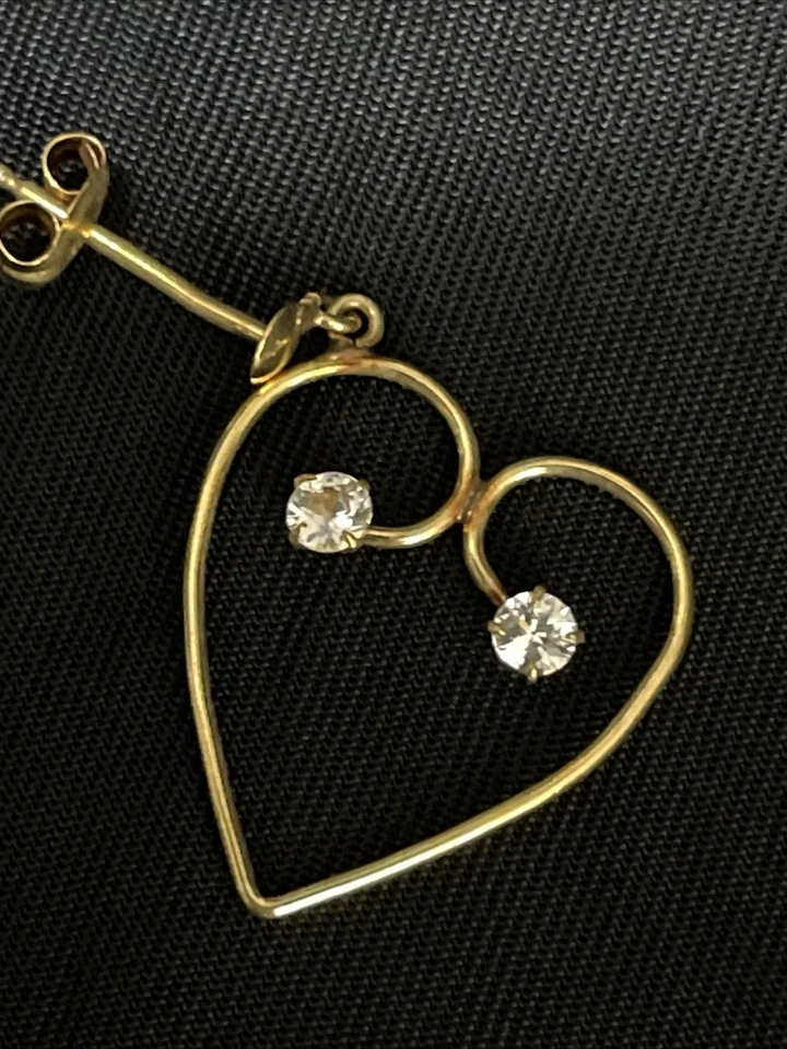 Hart Earrings Gold Diamond - Image 2 of 2