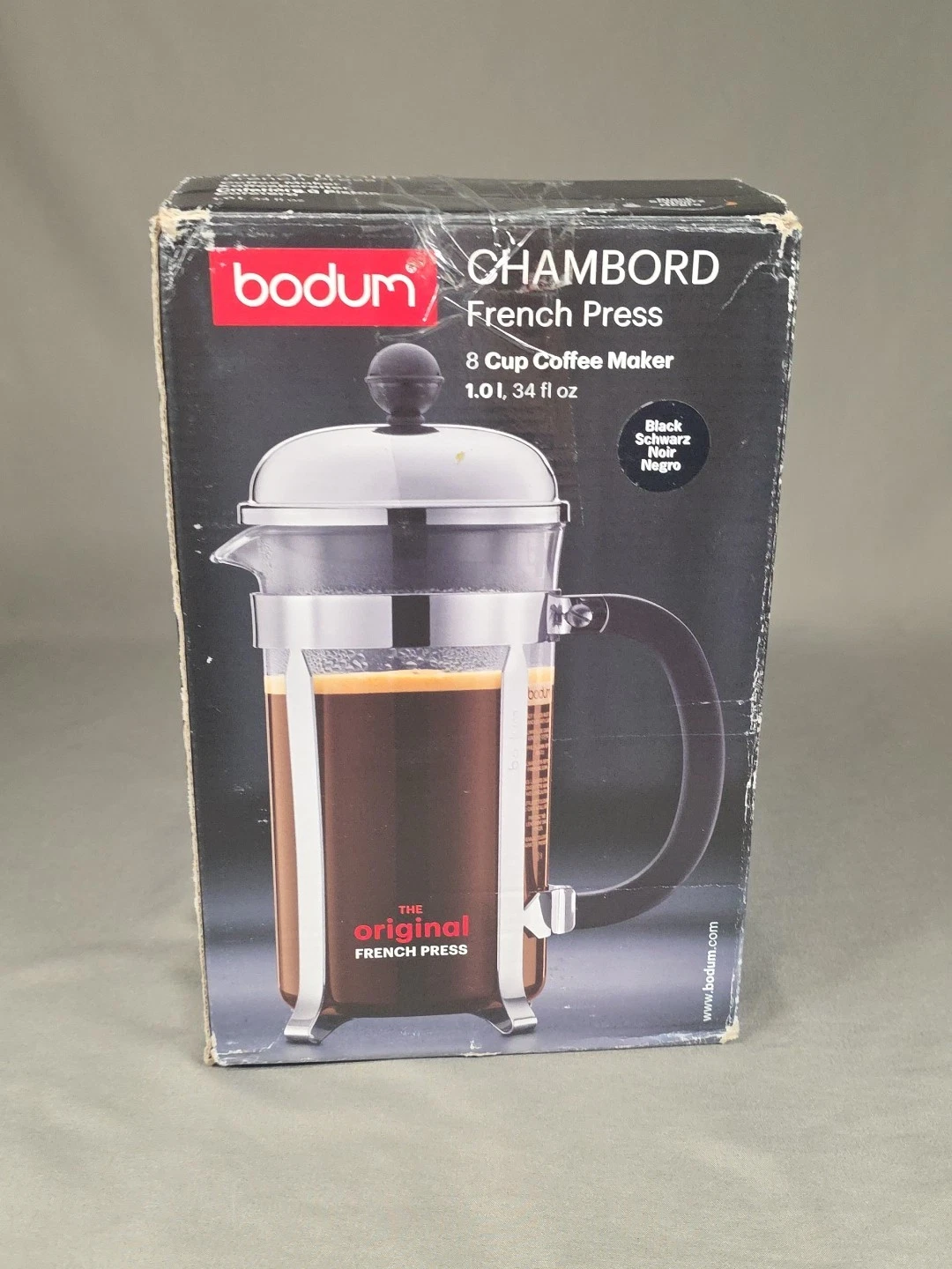 Bodum Chambord 8 Cup 34oz French Press Coffee Maker Open Box