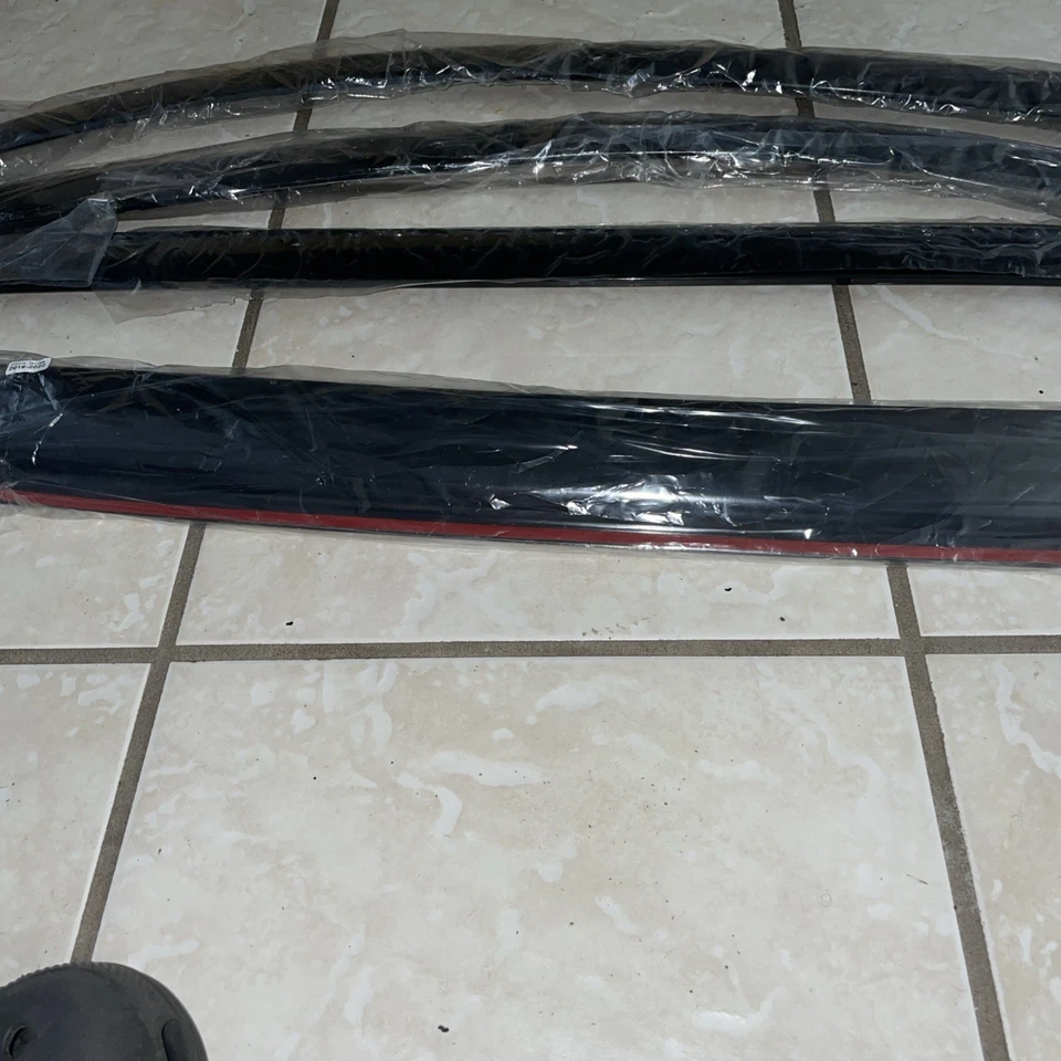 Deflectores de visera de ventana de 4 piezas para Toyota Tacoma 2016-2023 - diseño moderno Foto 3 de 3