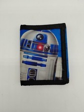 Billetera blanda Star Wars R2-D2 gancho y bucle triple excelente estado