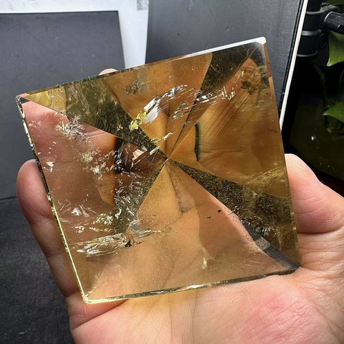 362g Natural citrine Quartz pyramid Crystal Tower Point reiki Healing - Picture 4 of 8