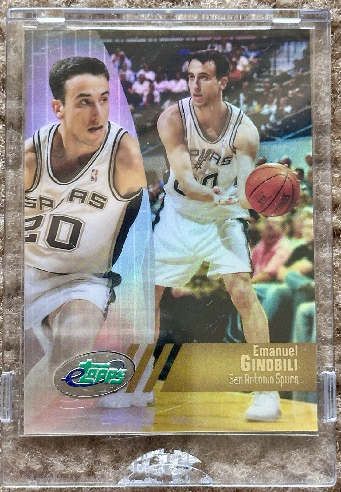 2002 E-Topps Basketball Manu Ginobili RC Chrome