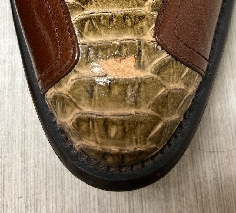 Authentic Python Snake Leather Men’s Oxford Dress… - image 8