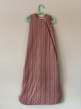 Kyte Baby Dusty Rose Herringbone 2.5 TOG Wearable Blanket, Size Large