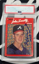 1990 Donruss MVP Tom Glavine NOT ME John Smoltz Error Auto PSA 10 #BC-12