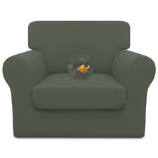 100 Dual Waterproof 2 Pieces Chair Cover Stretch Soft Couch Cover for Dogs, ...