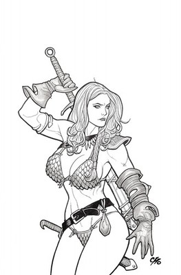 SAVAGE RED SONJA #2 VARIANT CVR I 20 COPY INCV CHO LINE ART VIRGIN DYNAMITE