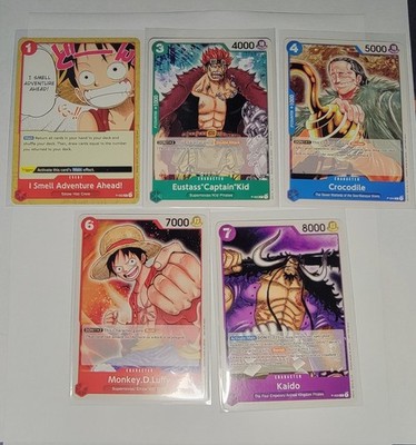 One Piece Promotion Pack 2022 Cards (Luffy,Caption Kid, Crocodile,Kaido,Event)