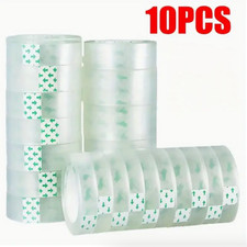 10 Rolls Super Strong Transparent Tape – 0.8cm Wide, Multi-Purpose Clear Adhesiv
