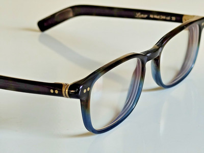 Lunor A6 Mod 244 Color 33 Blue Eyeglasses Frames 50 18 145 Made In Germany