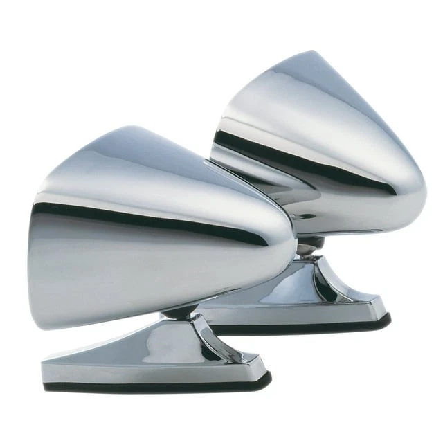 Fit System Universal Car Mirror LH and RH Dual Sport Chrome 5 7/8" x 3 7/8" 1600