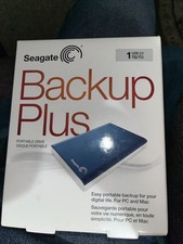 Seagate Backup Plus 1TB/TO USB 3.0 Portable External Har Dr. BlueSealed Box