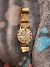 Vintage LIMIT 17 Jewels Incabloc Swiss Made Men’s Watch–Gold Tone–Boxed– Working