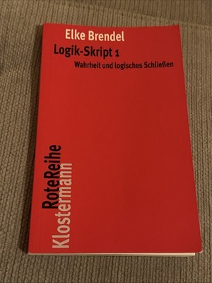 Logik-Skript 1 von Elke Brendel (2020, Taschenbuch)