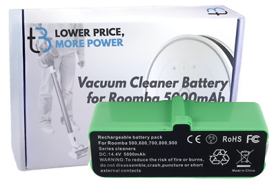 Akku Ersatz für iRobot ROOMBA 500 600 625 700 800 880 900 Li-Ion 5000 mAh