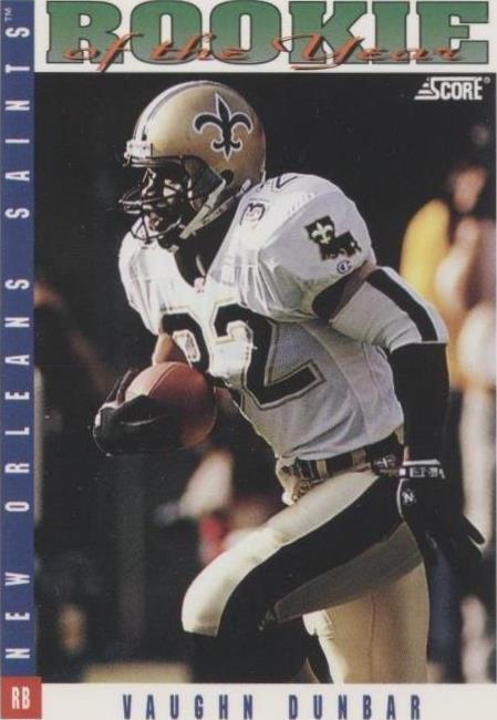 1993 Score Vaughn Dunbar #419 - 1 of 2