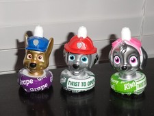 GOOD 2 GROW JUICE BOTTLE TOPPERS PAW PATROL GOLD CHASE, SILVER MARSHALL  SKYE