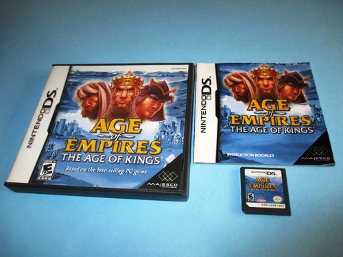 Age of Empires: The Age of Kings (Nintendo DS) Lite DSi XL 3DS con estuche y manual