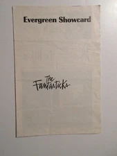 The Fantasticks - Evergreen Showcard 1996 Playbill Sullivan Street Playhouse