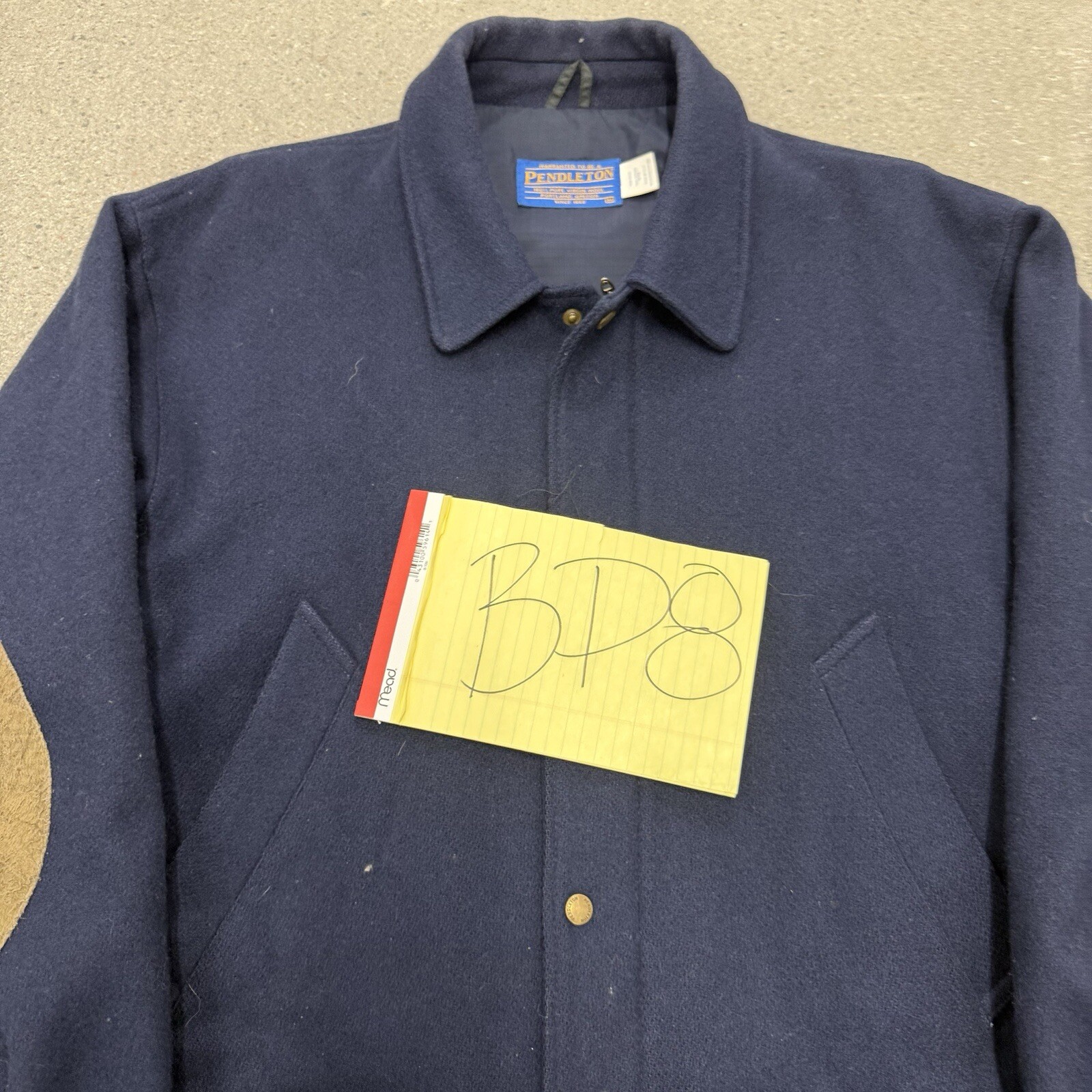 Vintage Pendleton Men’s Jacket Size Medium Navy B… - image 2