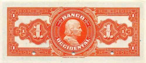 El Salvador 1 Colones 1.1.1929 P 92s Serie B Probe unzirkulierte Banknote - Bild 2 von 2