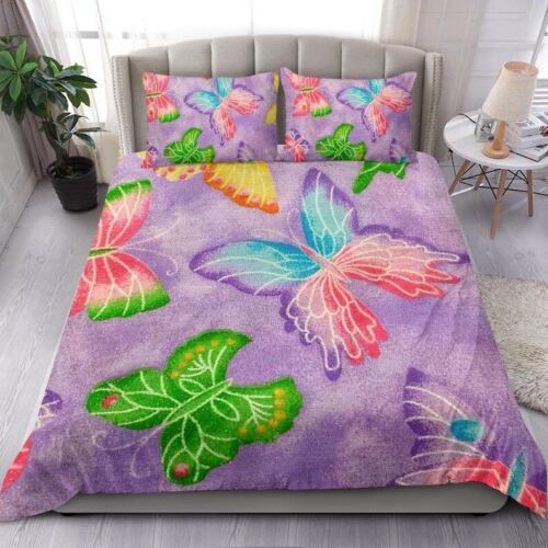 Butterfly Duvet Cover and pillow Covers - Butterfly Bedding Set - Bed Cover