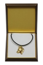 Shiba Inu - Dog Collar In Gift Box, Gold-Plated Pendant For Dog Lovers