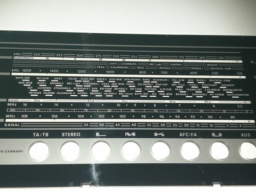 Skalenglas aus Grundig Stereo-Konzertschrank Verdi 3 (BJ 69-71 – Transistor) - Bild 3 von 6