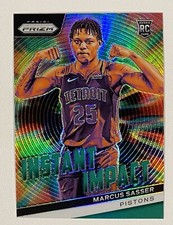 Marcus Sasser 2023 Prizm Green Prizm Instant Impact Rookie #22 RC NM+