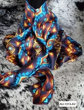 AU-1313-AV Western Silk Wild Rag 34"x34"