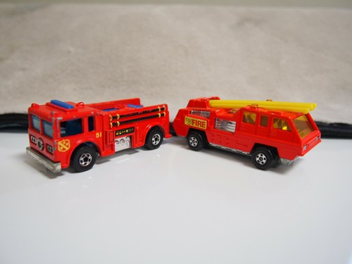 1976 Hot Wheels Fire Eater ~ 1975 Lesney Matchbox #22 Blaze Buster Lot of 2 - Picture 9 of 9