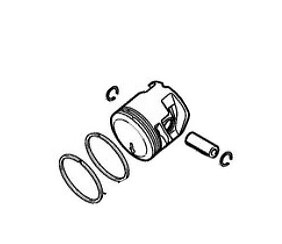 Ricambio Pistone Stihl MS201T 40mm - Originale 11450302005 per Arrampicata