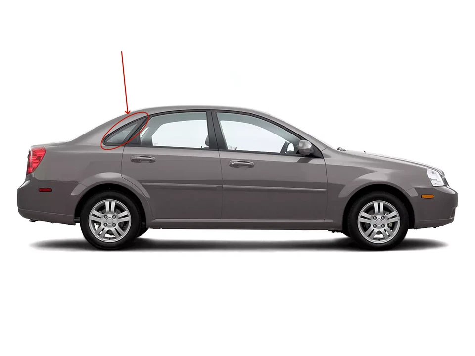 RH Passenger Right Side Quarter Window Glass Fits 2004-2008 Suzuki Forenza Sedan Foto 2 de 3