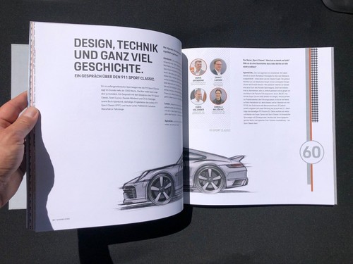 Hardcover Prospekt brochure Porsche 911 992 Sport Classic High End RAR VIP 2022 - Picture 11 of 12