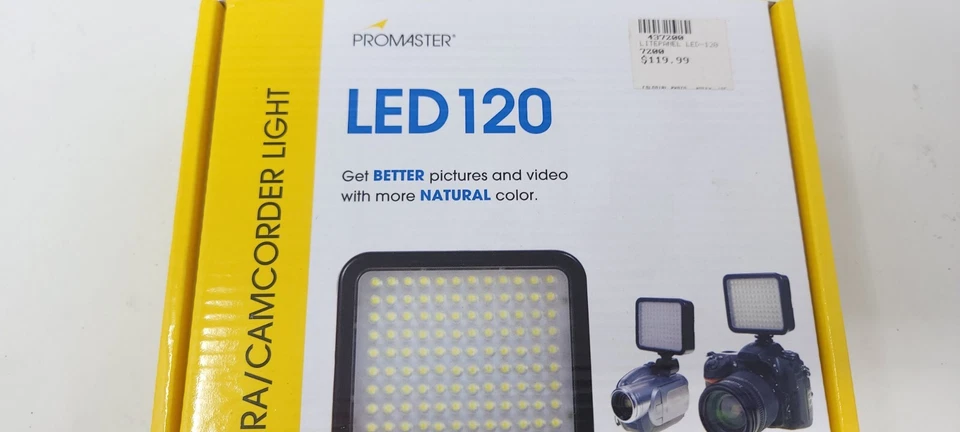 Promaster LED 120 Code 7200 Camera Camcorder Light - Imagem 2 de 4