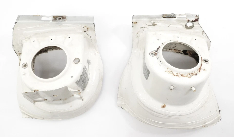 Front Strut Mount Tower Cut Sections 75-84 VW Rabbit Jetta MK1 Cabriolet Genuine - Image 3 of 4