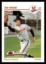 1991 Line Drive AAA #398 Ted Wood Phoenix Firebirds Baseball Card