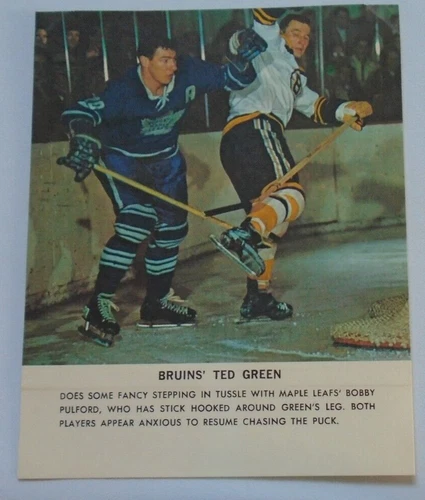 Toronto Star 1964-65 Ted Green Boston Bruins Hockey Stars in Action lot 10