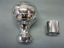 Vintage Spare part Solid Globe Silver Brass Head handle for walking stick Cane