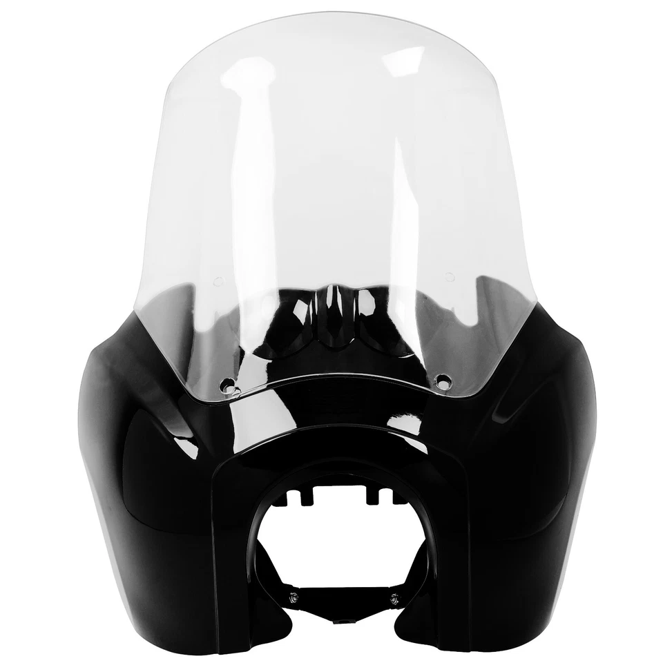 Carenado de faros con parabrisas de 15"" para Harley Dyna Wide Glide Fat Bob T-Sport Foto 4 de 4