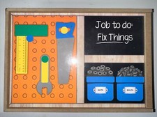 Tool Box Role Play Wood Storage Scene Set Pretend Horizon Group BOX ONLY