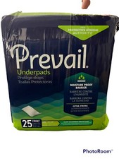 NEW SEALED Prevail Disposable Underpads Hygiene 25 Pack Size Large 23 x36