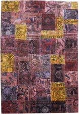 5x8' Multi Color Antique Perssiaan Patchwork Rug 22188