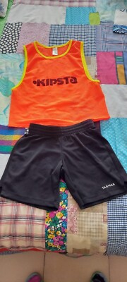 complete shorts tarmak bib junior kipsta 8 years