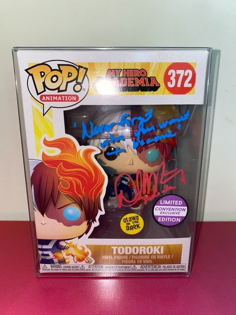 RARE AUTOGRAPHED!! Funko Pop My Hero Academia GITD TODOROKI | eBay