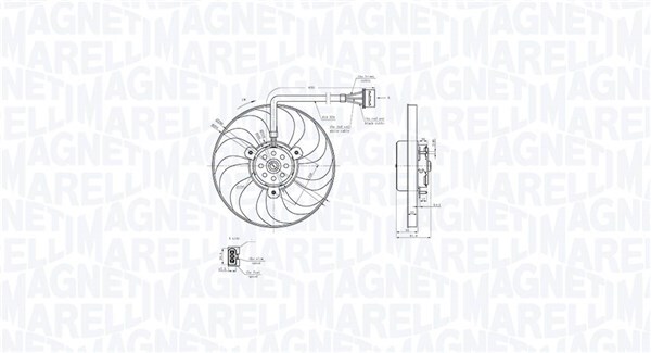 MAGNETI MARELLI 069422876010 Fan, radiator for AUDI,SKODA,VW