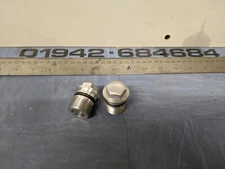 YAMAHA RD250 400 C/D  FORK  TUBE  TOP CAP  BOLT  NUT  for 34mm forks only,  PAIR