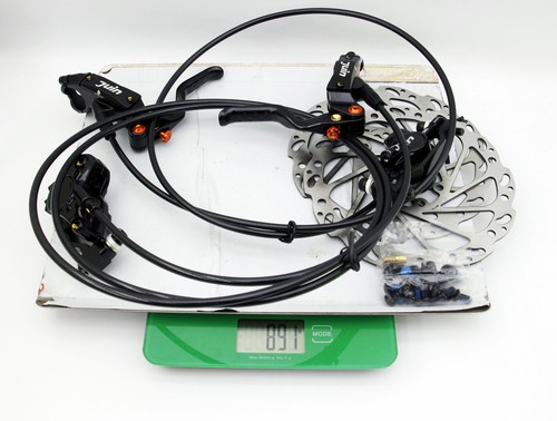 Juego de frenos de disco hidráulicos para bicicleta de montaña Juin Tech DB2 con rotores de 160 mm negro - Imagen 9 de 10